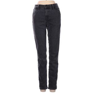 J Brand Jeans Black Skinny Leg Cut Mid Rise Waist Size 25 #453